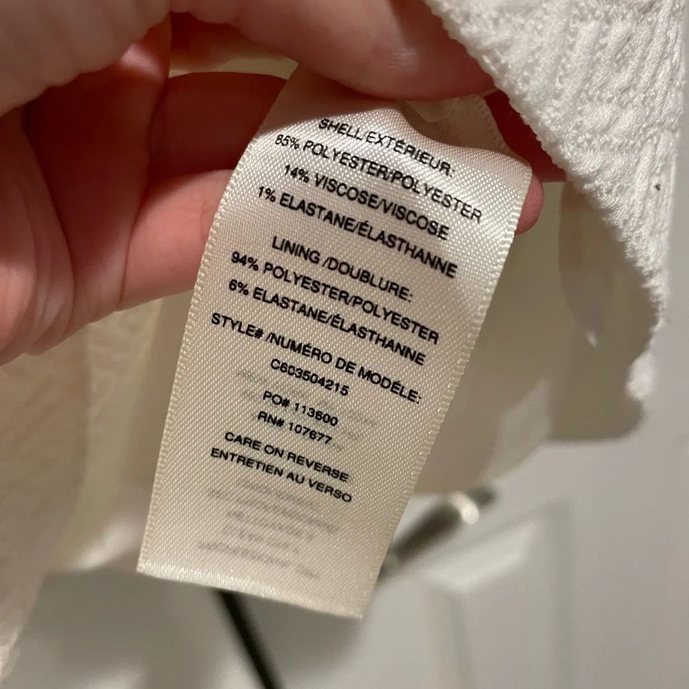 Alice + Olivia Dropped Waist Mini Dress with Jacquard Print Size 0 - Picture 5 of 7